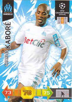 Charles Kabore Olympique Marseille 2010/11 Panini Adrenalyn XL CL #185